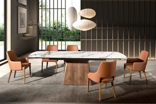 Table à manger en marbre - 180 x 100 x 78 cm