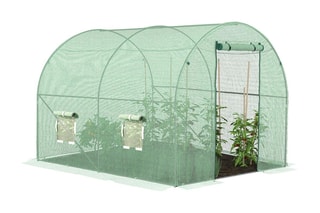 Serre tunnel de jardin - 300 x 200 x 200 cm - 6 m²