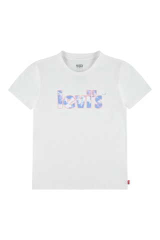 T-shirt - Blanc, bleu et rose
