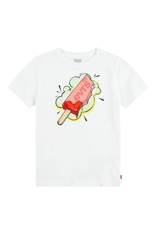 T-shirt - Blanc, rouge, vert et rose