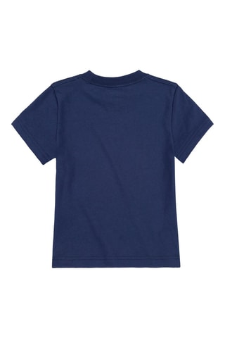 T-shirt - Blanc, rouge, bleu et marron