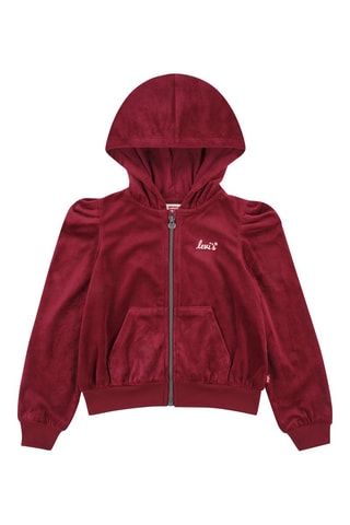 Sweat en velours - Rouge