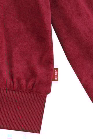 Sweat en velours - Rouge