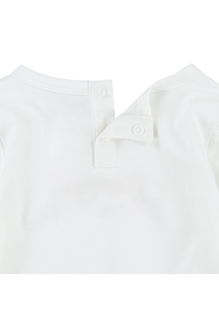 T-shirt - Blanc, noir, orange et rose