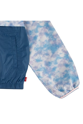 Coupe-vent tie and dye - Blanc et bleu