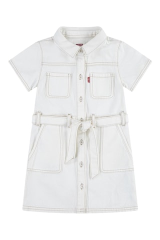 Robe en jean en coton biologique - Blanc