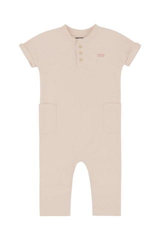 Grenouillère en coton biologique - Orange