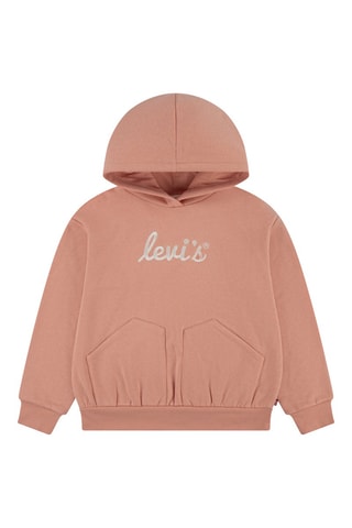 Sweat à capuche en coton biologique - Rose