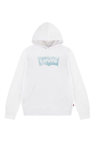 Sweat à capuche en coton biologique - Blanc