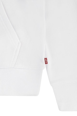 Sweat à capuche en coton biologique - Blanc