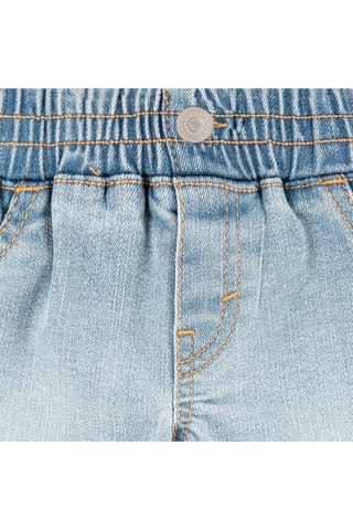 T-shirt et short en jean - Bleu, jaune, orange et gris