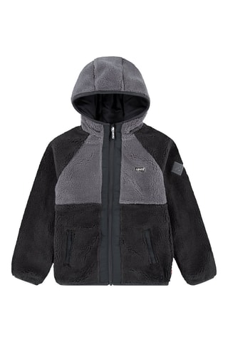 Veste à capuche - Noir et gris