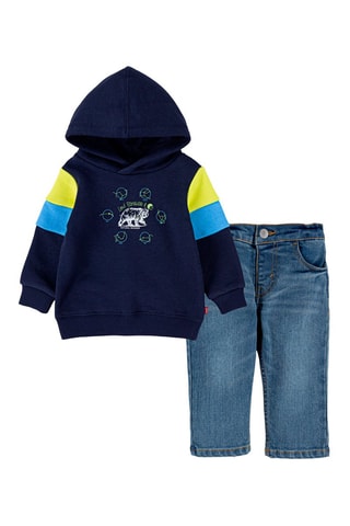 Sweat et jean - Bleu