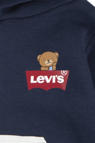 Sweat à capuche et jogging en coton biologique - Blanc, rouge et bleu