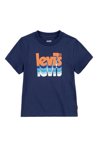 T-shirt - Bleu et marron