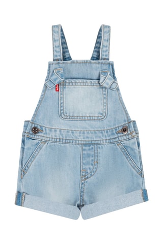 Salopette-short en jean - Bleu