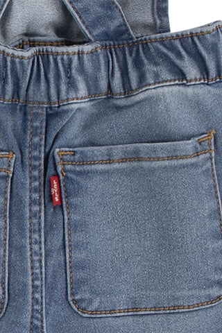 Body et salopette en jean - Blanc, rouge, bleu et jaune