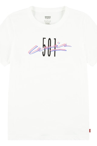 T-shirt en coton biologique - Blanc, noir, violet et rose