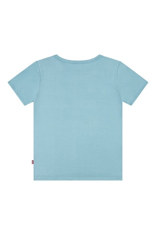 T-shirt - Blanc, rouge, bleu et gris