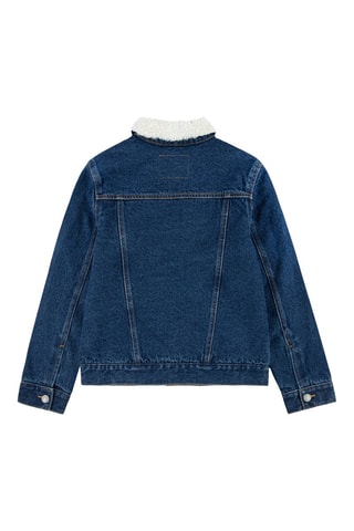 Veste en jean - Blanc, rouge et bleu