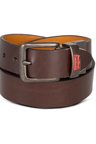 Ceinture réversible en cuir - Marron