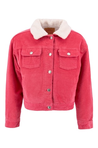 Veste en jean - Rouge