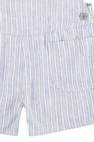 Salopette-short en lin - Blanc