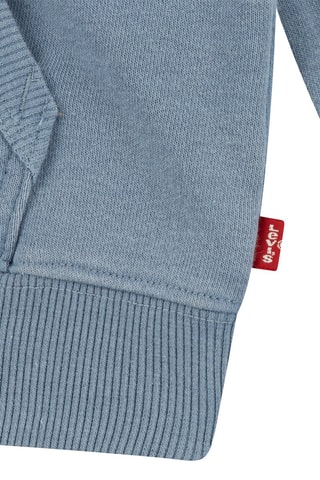 Sweat à capuche en coton biologique - Bleu