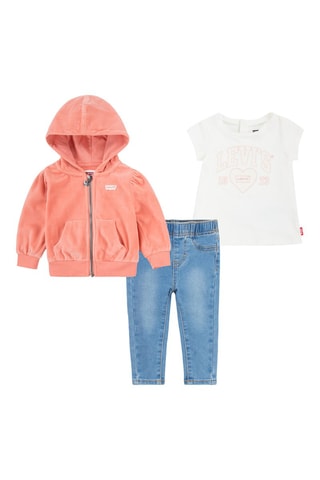 Ensemble 3 pièces - Blanc, rouge et bleu
