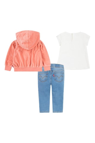 Ensemble 3 pièces - Blanc, rouge et bleu