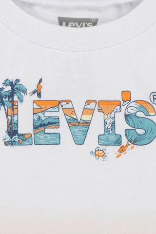 T-shirt et short en jean - Blanc et bleu
