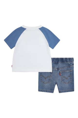 T-shirt et short en jean - Bleu