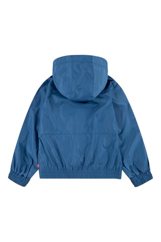 Coupe-vent à capuche - Blanc, rouge, bleu et rose