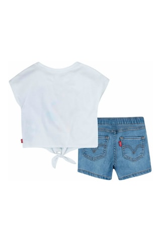 T-shirt et short - Blanc et bleu