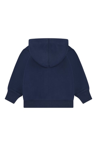 Sweat à capuche - Blanc, beige, rouge et bleu