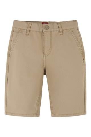 Bermuda - Blanc, beige, rouge et marron