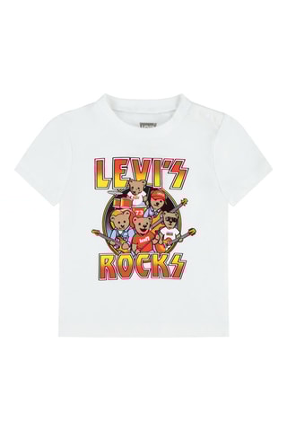 T-shirt - Blanc, rouge, bleu et jaune