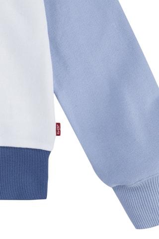Sweat zippé en coton biologique - Bleu