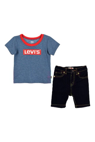 T-shirt et short - Noir et bleu