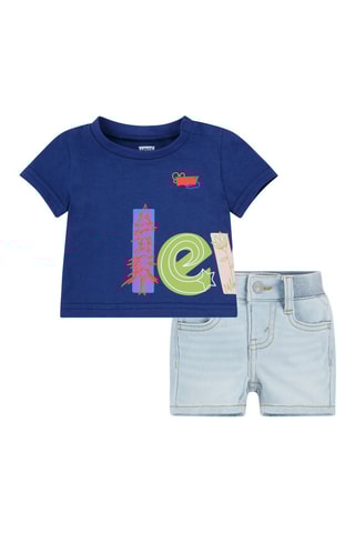 T-shirt et short - Bleu
