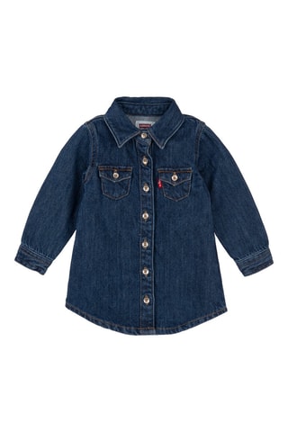Robe chemise en jean en coton biologique - Bleu