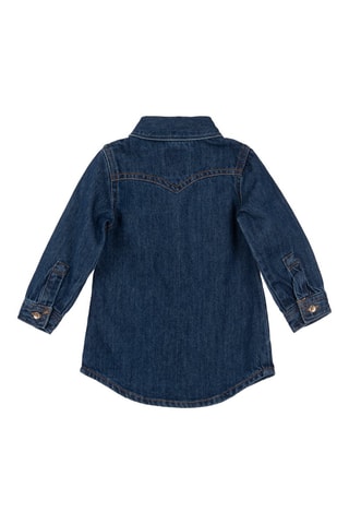 Robe chemise en jean en coton biologique - Bleu