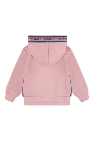 Sweat à capuche - Bleu et rose