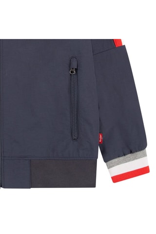 Veste - Blanc, bleu, gris et rouge