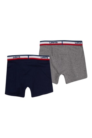 2 boxers - Bleu et gris