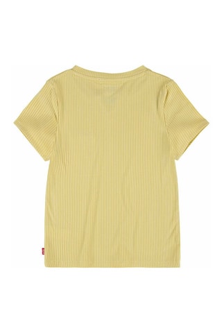 T-shirt côtelé - Jaune
