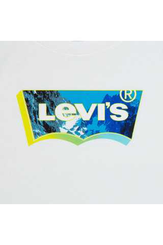 T-shirt - Blanc, noir, bleu et jaune