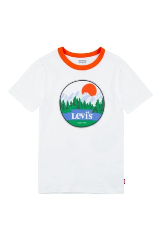 T-shirt - Blanc, vert et orange