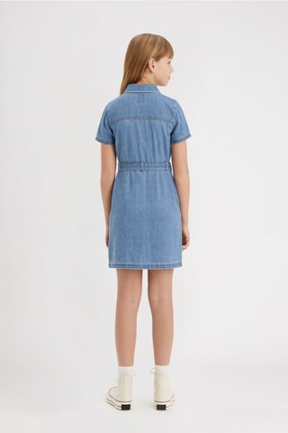 Robe en jean en coton biologique - Bleu
