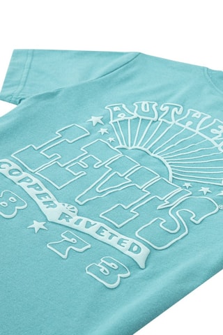 T-shirt - Blanc et bleu